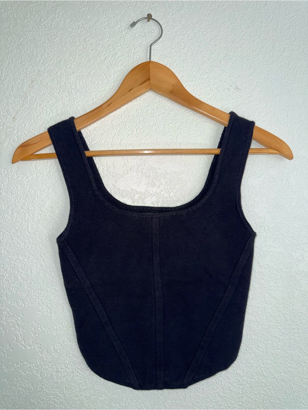 House of Harlow 1960 Black Crop Tank Top